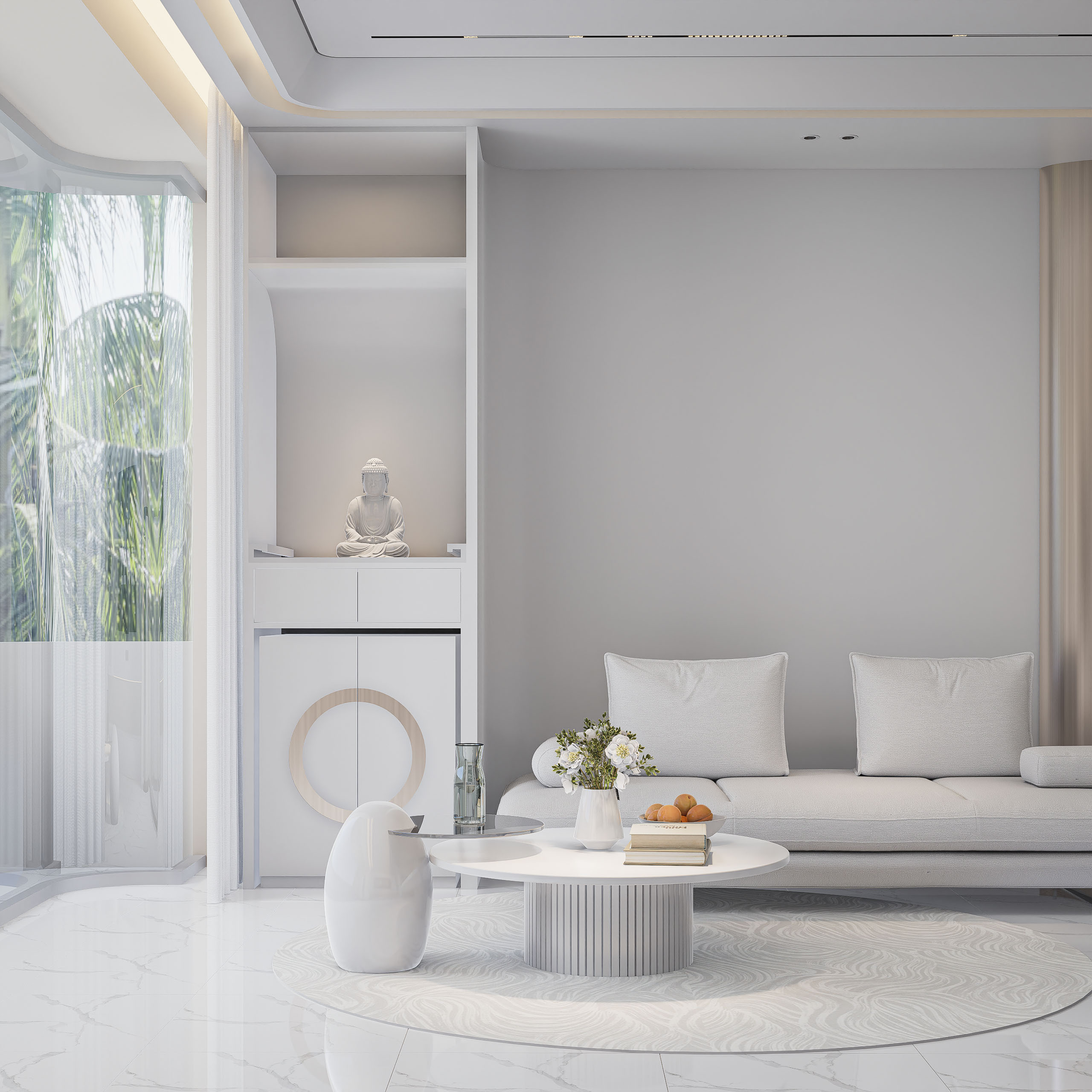 THIẾT KẾ PHÒNG KHÁCH MS CÁT TIÊN